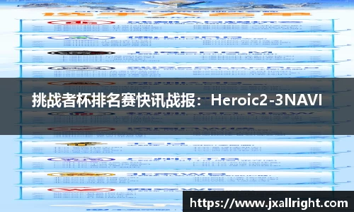 挑战者杯排名赛快讯战报：Heroic2-3NAVI