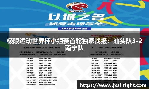 极限运动世界杯小组赛首轮独家战报：汕头队3-2南宁队
